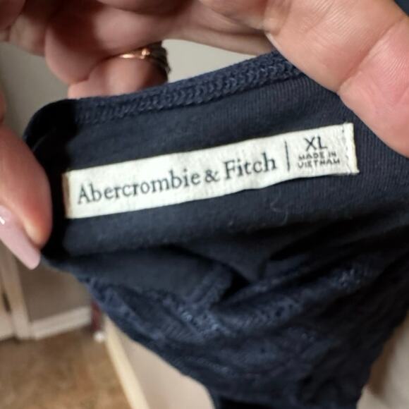 Abercrombie & Fitch low back high neck short sleeve lace body suite size xl - Picture 5 of 5